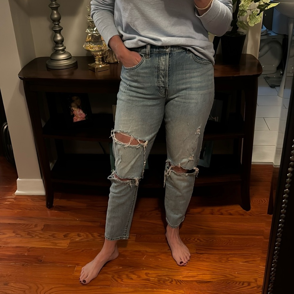 Pistola Distressed Straight Jeans 29